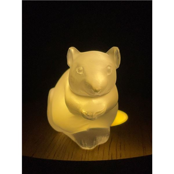 Lalique Crystal Mouse Figurine 1T