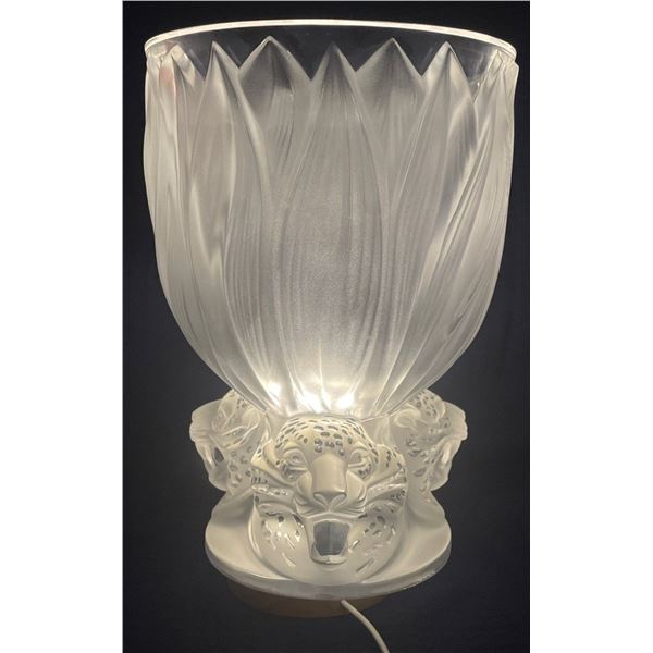 Lalique Crystal "Three Headed" Jaguars 11H 8D