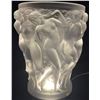 Image 1 : Lalique Crystal  "Bacchantes" Vase 10T x 7.5D