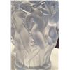 Image 2 : Lalique Crystal  "Bacchantes" Vase 10T x 7.5D