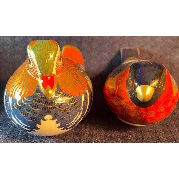 Royal Crown Derby Bull Finch & Puffin