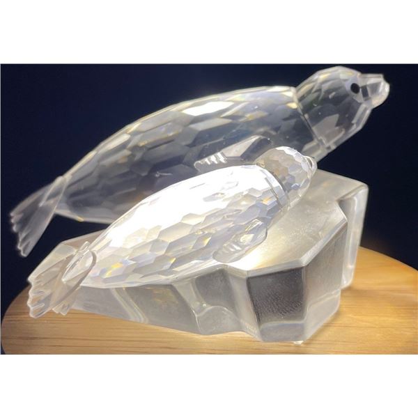 Swarovski Crystal Sea Lions 4L