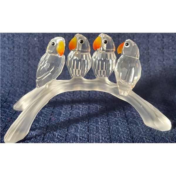 Swarovski Crystal Birds On Branch