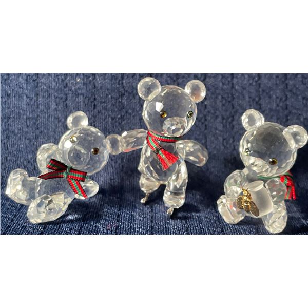 Swarovski Crystal Christmas Bears Collection 1T