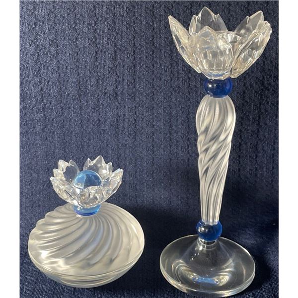 Swarovski Crystal Candle & Candy Dish 6.5T