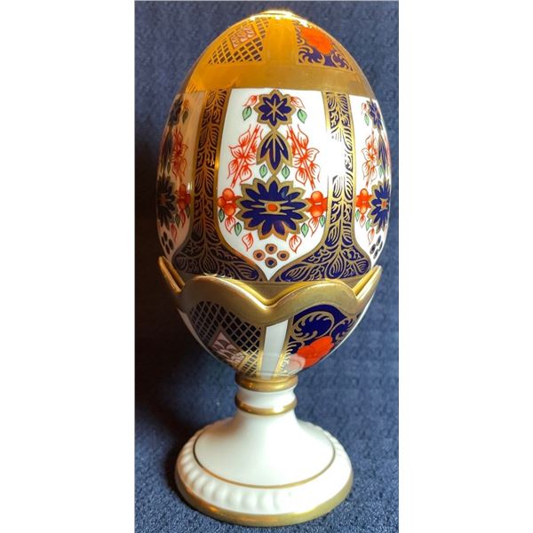 Royal Crown Derby Old Imari Faberge Style Egg 6T