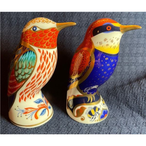 Royal Crown Derby Bee Eater & Woodpecker 4.5T