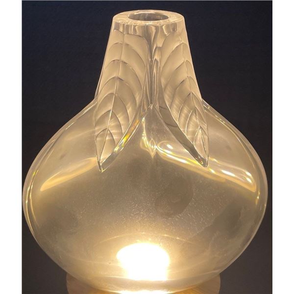 Lalique Crystal "Osumi" Vase 3.5x7