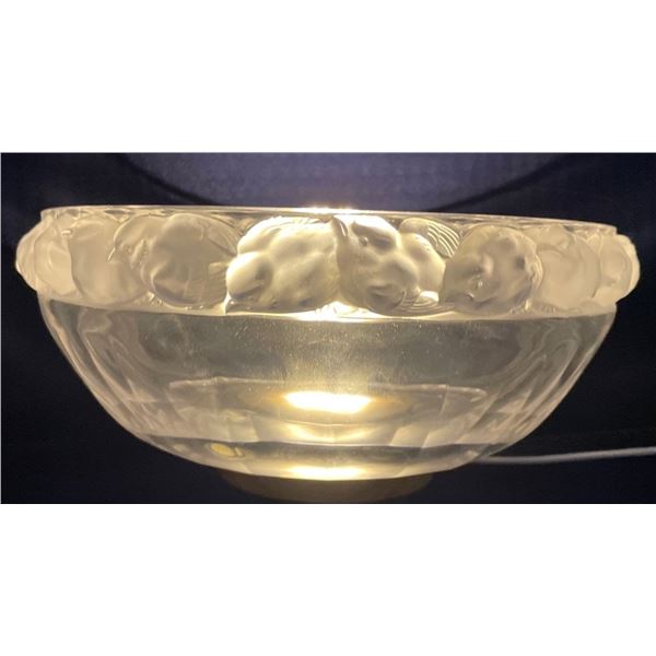 Lalique Crystal Decorative Bowl 9.5x4T