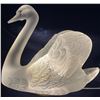 Image 1 : Lalique Crystal Swan Head Up 12x8x10
