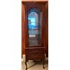 Image 1 : Mahogany Wood China Cabinet w/ Glass Display 24x17x70 Strathroy Furniture
