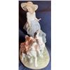 Image 2 : Lladro Porcelain "Puppy Parade Girl w/ Dogs" 12x10