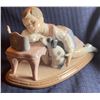 Image 1 : Llardo Porcelain Child w/ Puppy 7x8
