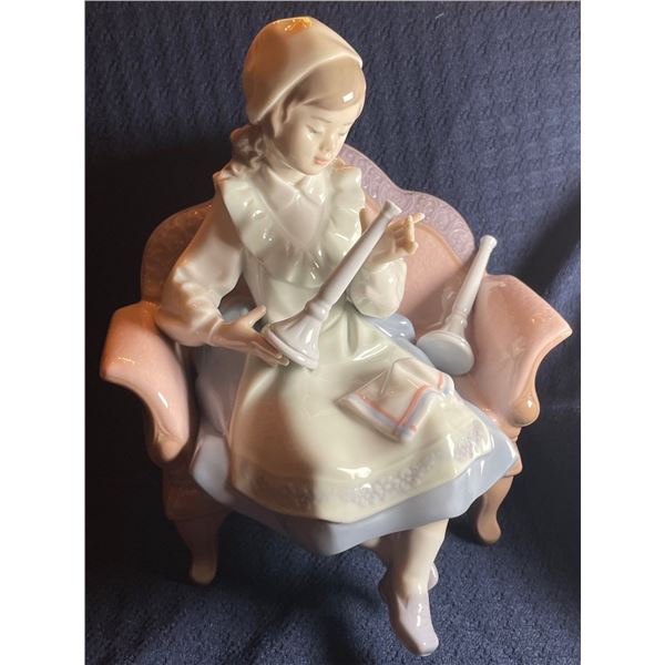 Lladro Porcelain Candlestick Figurine 7x8