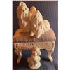 Image 1 : Lladro Porcelain Dogs on Ottoman 5x9