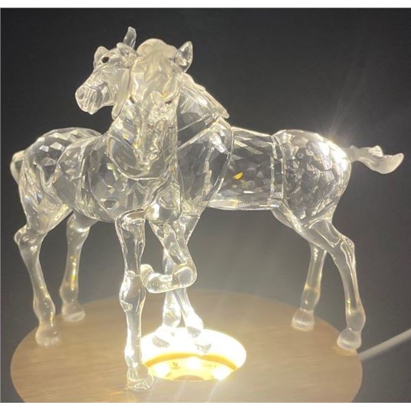 Szarkowski Crystal Hugging Horses 5x4