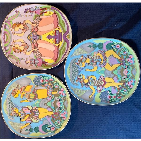 Rosenthal Wolfgang Amadeus Mozart Set of 3 12x11