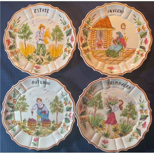 Bassano Set of 4 Inverno Estate Primivera Autunno 11x11