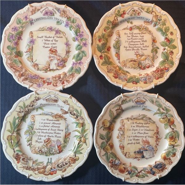 Royal Dahlton Brambley Hedge Set of 4 9x9