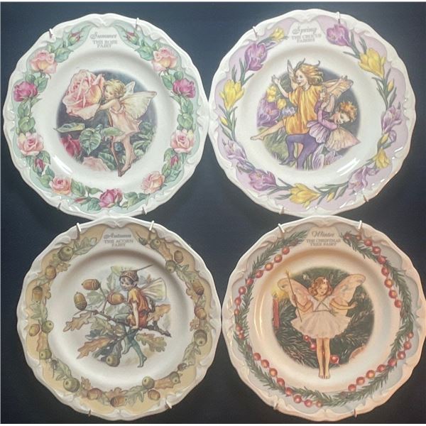 Royal Worchester 9x9 Crocus Fairies Set of 4