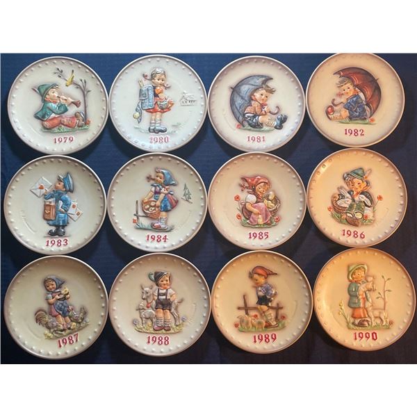 Goebel W.Germany 8x8 Set of 12 Annual