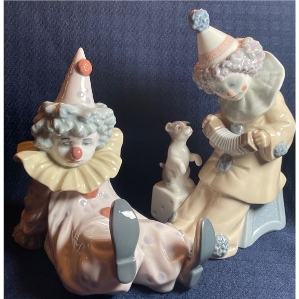 Lladro Porcelain Clown 6x3.5