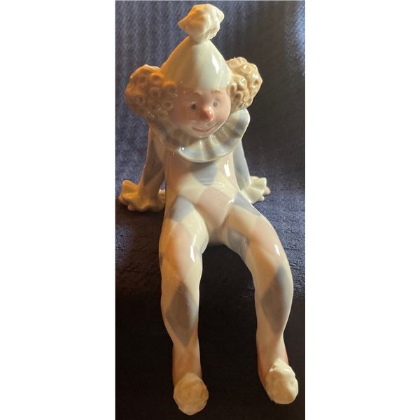 Lladro Porcelain Clown 6x4.5