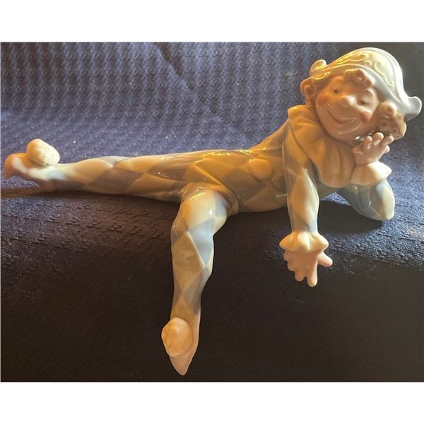 Lladro Porcelain Clown 7x2.5