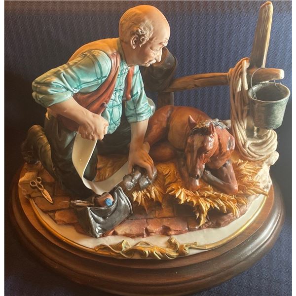 Capodimonte Porcelain Veterinarian 12x12