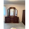 Image 2 : Wood Dresser w/ Stand UP Mirror 67x19x82