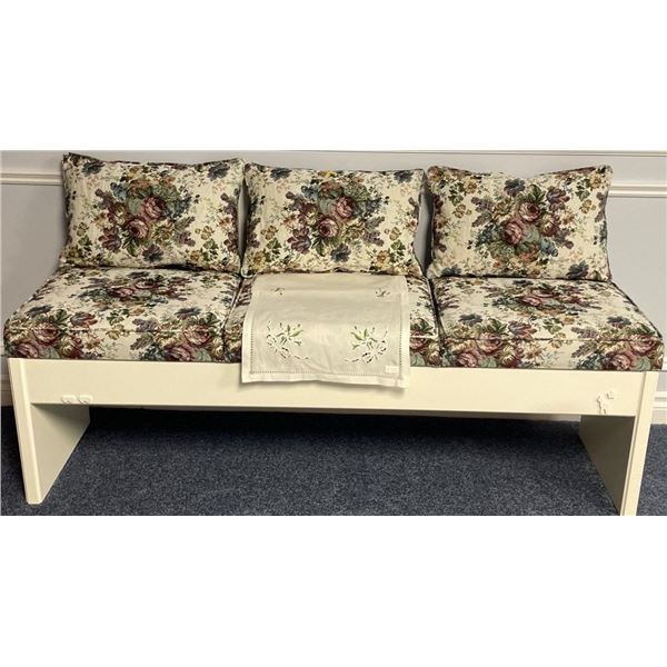 Upholstered Storage Bench 3 Seater 60x17x31