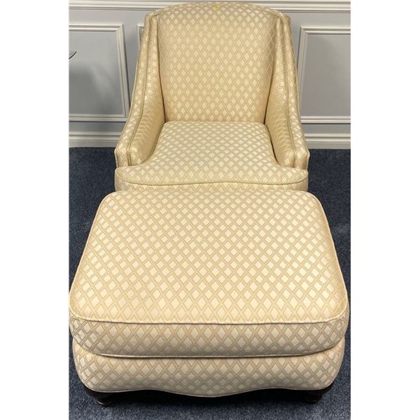 Sherrill Accent Chair w/ Ottoman 32x37x37