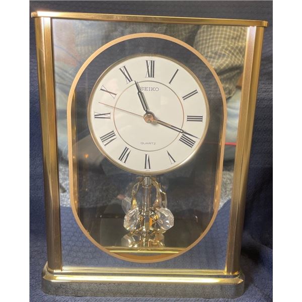 Seiko Brass Stand Up Clock 8x4x10