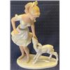 Image 1 : Lladro Porcelain Lady w/ Infant Lamb 7x9