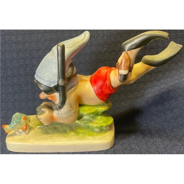 Goebel Porcelain Scuba Diving Gnome 10x3x7