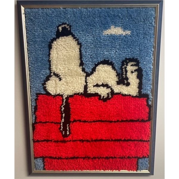 Large "Snoopy" Embroidered Wall Art 21x28