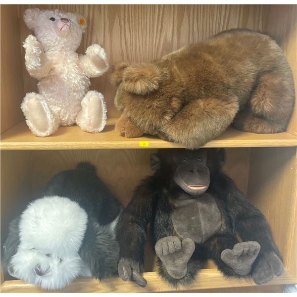 Assorted Steiff & Gund Stuffies