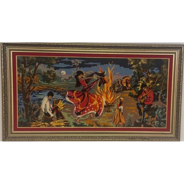 Rare Large Vintage Tapestry 47x26