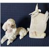 Image 1 : Lladro Porcelain Poodle & Plaque 7x3