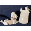 Image 2 : Lladro Porcelain Poodle & Plaque 7x3