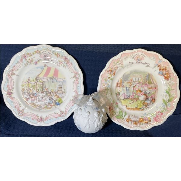 Royal Dahlton Brambley Hedge Decorative Plates & Lladro Annual Porcelain Collectable
