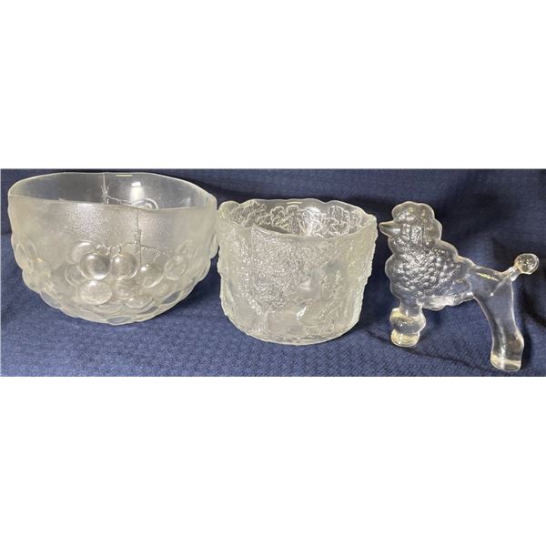 Crystal Decorative Bowls & Poodle