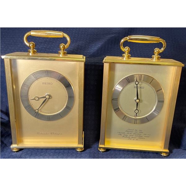 Twin Seiko Decorative Collectable Clocks