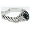 Image 7 : Rolex Mens 36 Stainless Steel Black String Diamond 36MM Datejust Wristwatch