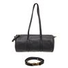 Image 1 : Mansur Gavriel Black Leather Duffle Mini Bag
