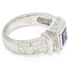 Image 7 : New Platinum 2.37 ctw Tanzanite and Diamond Halo Ring