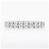 Image 4 : Classic Platinum 1.90 ctw Round Prong Set Diamond Eternity Stack Wedding Band Ri