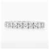 Image 5 : Classic Platinum 1.90 ctw Round Prong Set Diamond Eternity Stack Wedding Band Ri