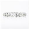 Image 6 : Classic Platinum 1.90 ctw Round Prong Set Diamond Eternity Stack Wedding Band Ri