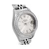 Image 3 : Rolex Ladies Quickset Stainless Steel Silver Index Diamond Bezel Date Watch